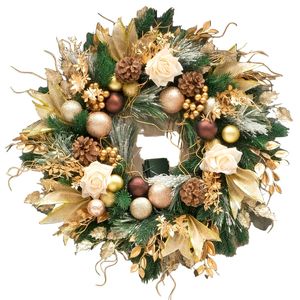 Lifebay Golden Bow Christmas Wreath
