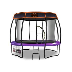 Kahuna Trampoline 12 Ft With  Roof Cover -purple