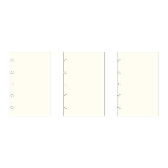 3x 32pc Filofax Pocket Notebook Paper Refill Office/school Stationery Plain Wht
