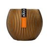 Capi 12 x 10cm Black And Gold Groove Indoor Plant Pot