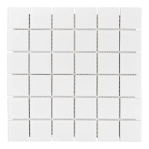 Decor8 Tiles 306 x 306mm White Matt Square Porcelain Mosaic Tile