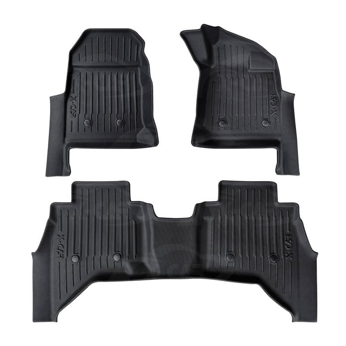 3D All-Weather Floor Mats for ISUZU D-MAX DMAX Dual Cab 2020-Onwards Customized Car Floor Linerst