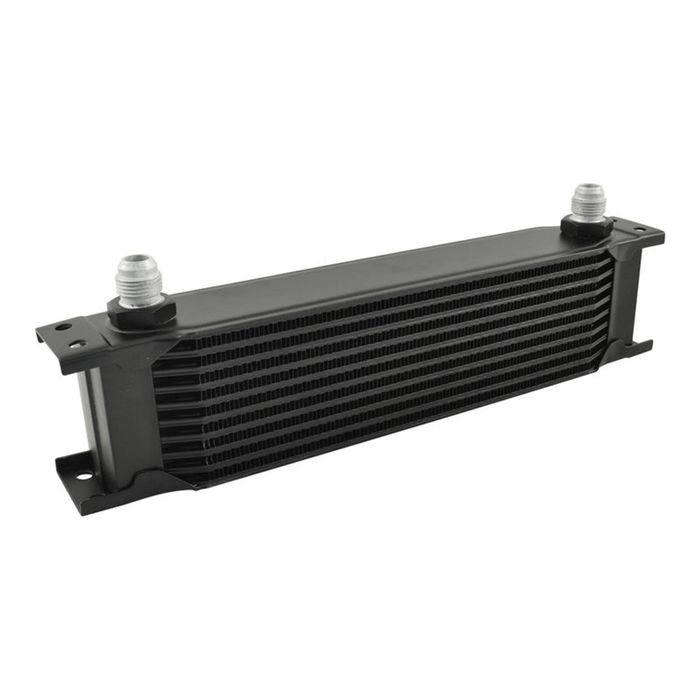 Calflow 10 Row Stack Plate Engine/Transmission Oil Cooler Black Aluminium
