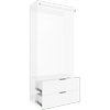 Lugna White Insert Kit 2 Drawer 1 Hangrail - To Suit 900 x 380mm Cabinet Shell