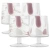 4pc Ecology Camille Soda Lime Glass Goblets Drinking Cups 310ml Blush