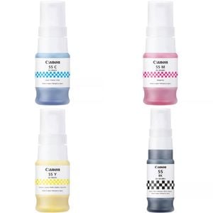 4x Pack Genuine Canon GI-55 C/M/Y/K Ink Bottle