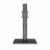 27-43 Inch Monitor Stand with Adjustable Motion and Tempered Glass Base