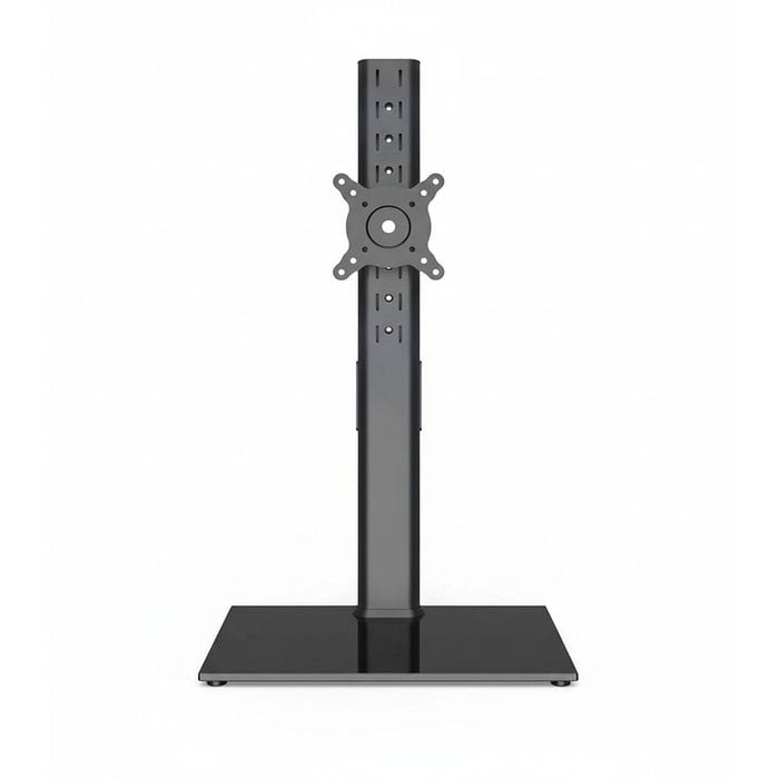 27-43 Inch Monitor Stand with Adjustable Motion and Tempered Glass Base