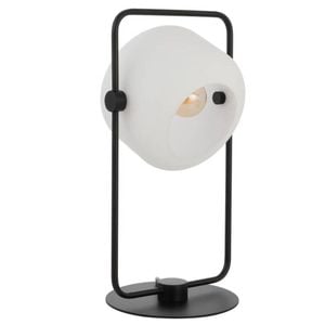 Telbix Rocha Contemporary Table Desk Lamp Light Metal Glass Black