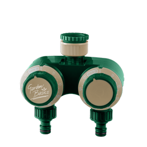Garden Basics 2 Hour Mechanical Twin Tap Timer