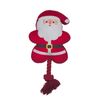 Happy Tails 31 x 16 x 6cm Christmas Santa With Rope Dog Toy