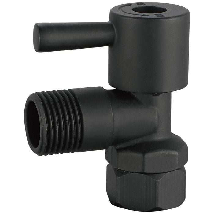 Terminator 15mm Black L/H Cistern Tap BPLNCTCV15