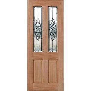 Woodcraft 2040 x 820 x 40mm Entrance Door Cass Black Frame TG9CBB
