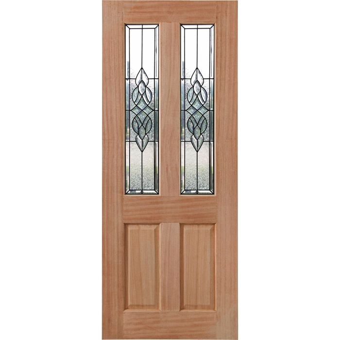Woodcraft 2040 x 820 x 40mm Entrance Door Cass Black Frame TG9CBB