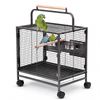 Advwin 28" Small Bird Cage Movable Bird Travel Cage with Wooden Perch Handle