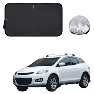 Front Windscreen Sun Shade for Mazda CX-7 2006 - 2012 ER - Standard 150 x 85 cm - Black
