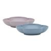Ecology Bloom Set Of 2 Oval Dip Bowls 12x16cm - Iris And Twilight