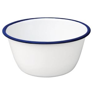 Olympia Pudding Bowls Enamel 6 Pack 155mm Kitchenware Serveware