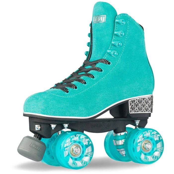 Crazy Skates Evoke Leather Suede Roller Skates - Teal