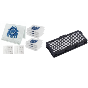 12 Miele GN bags + 1 HEPA Filter