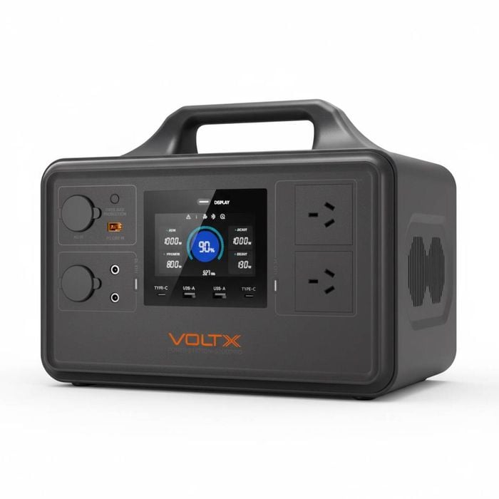 Voltx 1030wh Portable Power Station 1800w 1h Fast Charge (gift 100w Solar Panel)
