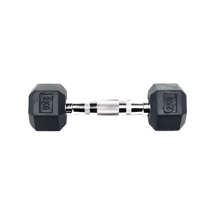 York Hex Dumbbell 2KG Black Single