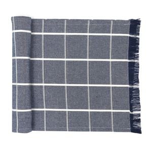 NF Home & Entertaining Essentials Greenland Table Runner 180x35cm Woven Blue