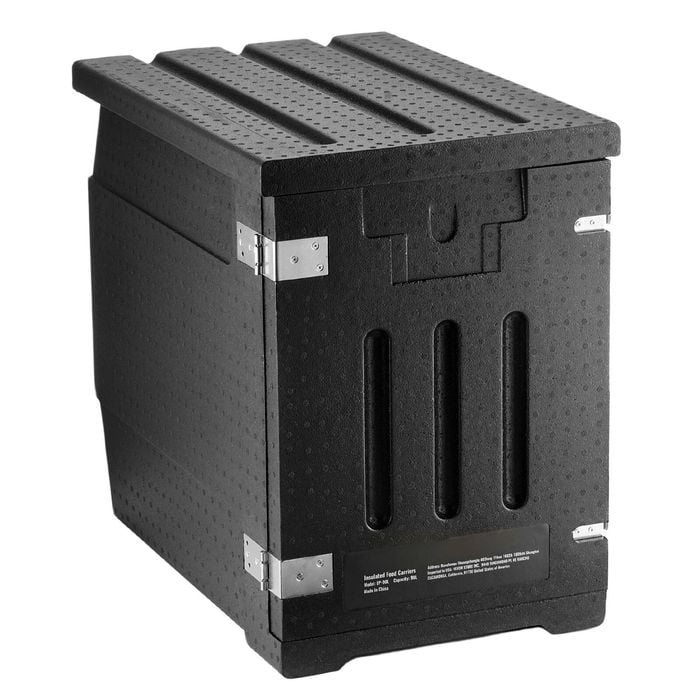 Vevor Insulated Food Pan Carrier Black 90L Hot Box LLDPE Food Box