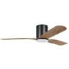 Eglo Iluka 52" Dc Fan 18w Led Tri-col Black/wood Hugger