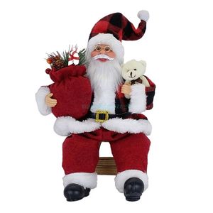 P&P Multicolour Santa Claus Standing Christmas Figurine Holiday Home Table Garden Decor