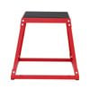 Vevor Plyometric Jump Box Red for Plyo Box, Steel Plyometric Platform and Jumping Agility Box