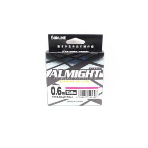 Sunline Almight x5 150m Pink Sinking Braid Fishing Line 11lb