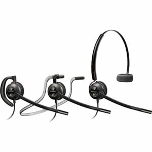 Poly EncorePro 500 540 Wired On-ear, Over-the-head, Over-the-ear, Behind-the-head Mono Headset - Black - Monaural