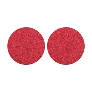 2pk Glomesh Regular Speed Spray Bufffing Machine Floor Pad Red 425mm