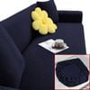 Salesbay Sofa Cushion Cover 3 Seater Lounge Stretch Slipcover Protector Blue