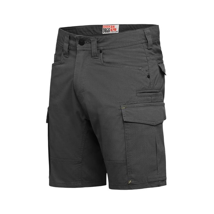 Hard Yakka Charcoal 3056 Stretch Ripstop Cargo Short - Size 92R