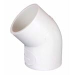 Holman 20mm 45° White PVC Elbow