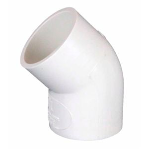 Holman 20mm 45° White PVC Elbow