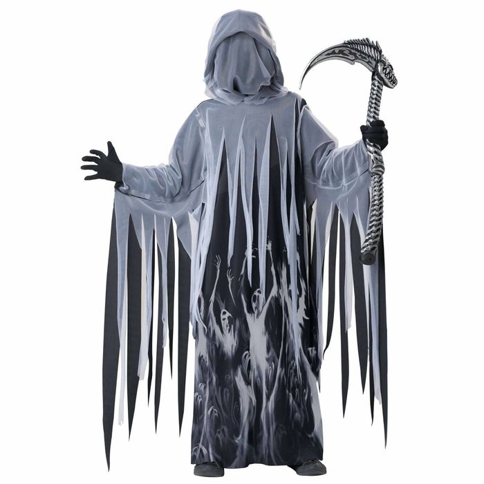 Soul Taker Grim Reaper Ghost Spirit Death Horror Halloween Boys Costume XL