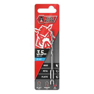 Full Boar 3.5mm Hex Shank M2 HSS Drill FBHSSM2-035HX