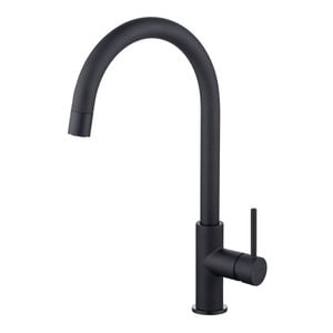 Mondella Resonance 25mm Matte Black Side Lever Dual Aerator Sink Mixer