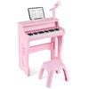 Costway 37-Key Electronic Piano Keyboard Musical Toy Instrument Pink