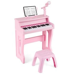 Costway 37-Key Electronic Piano Keyboard Musical Toy Instrument Pink