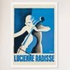 Galrie Lucienne Radisse Vintage Art Deco Poster by Paul Colin Timeless Elegance, White Frame, A4 21 x 30cm (8 x 12inch)