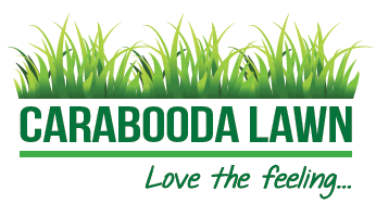Carabooda Lawn logo in green.