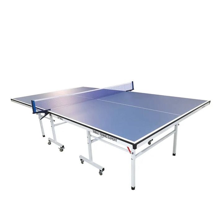 Leaf Living Primo Optimal 16mm Indoor  Blue Top Foldable Solo Play Table Tennis Pingpong Table-bats Balls Net