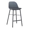 Modern Furniture LAXMI Counter Stool 93.5x53cm- Grey & Black
