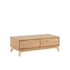 Ariah Coffee Table 2 Drawers Oak