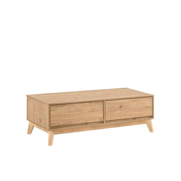 Ariah Coffee Table 2 Drawers Oak