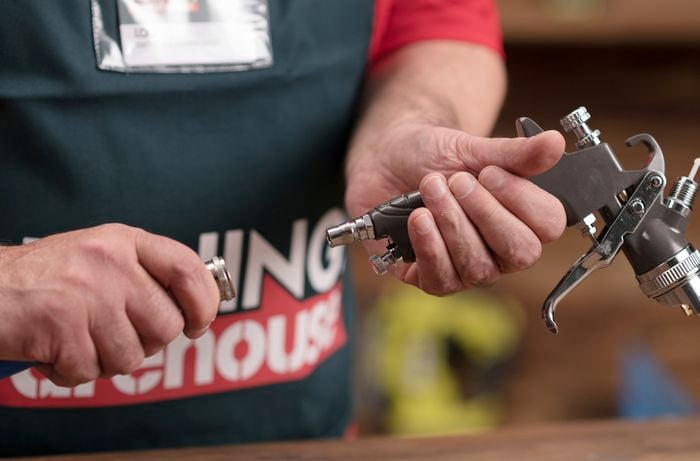 Releasing pressure using a blow gun